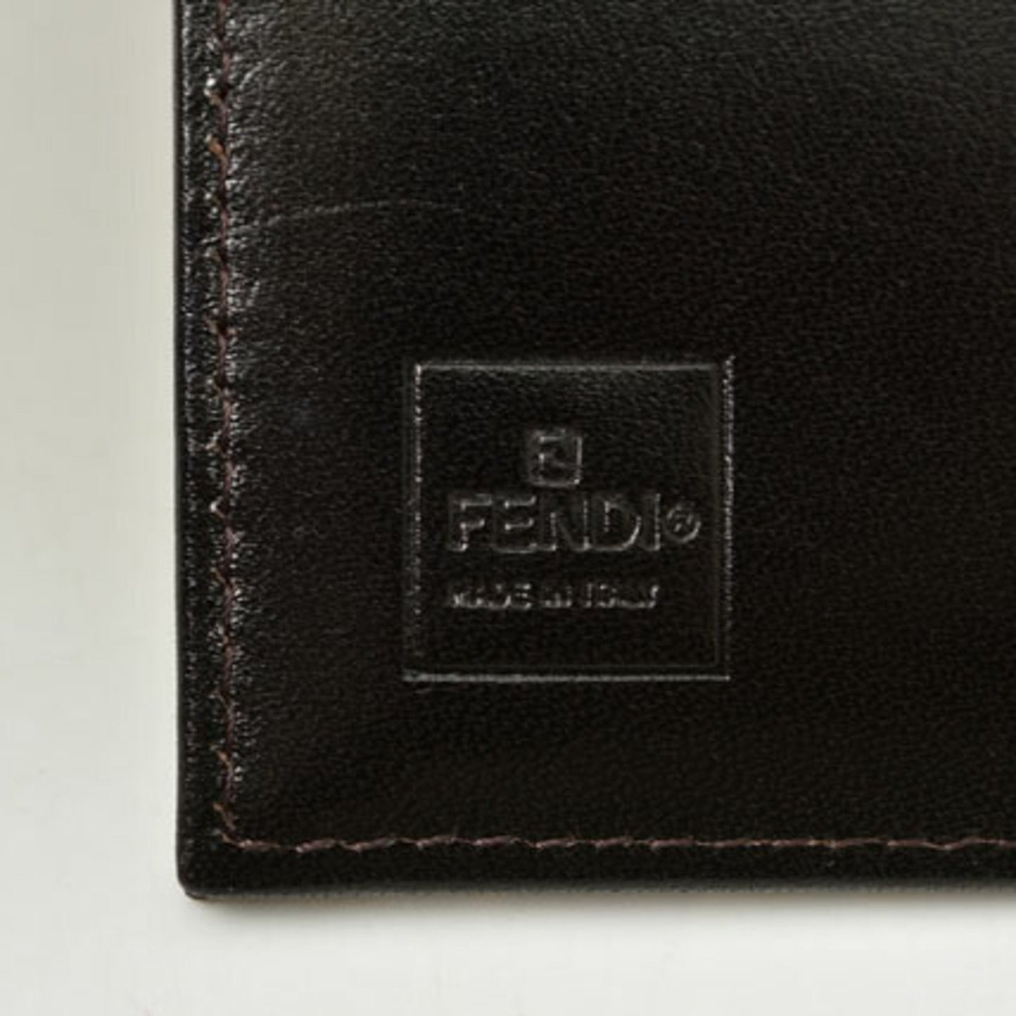 Fendi Zucca Brown Canvas Wallet Accessories