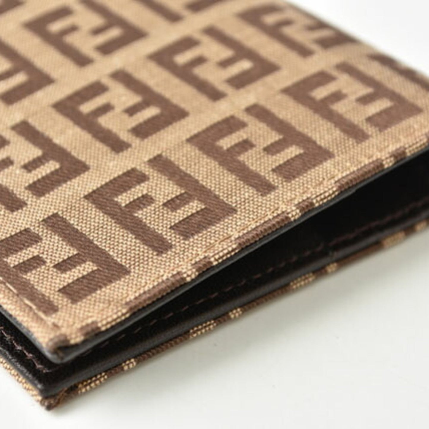 Fendi Zucca Brown Canvas Wallet Accessories