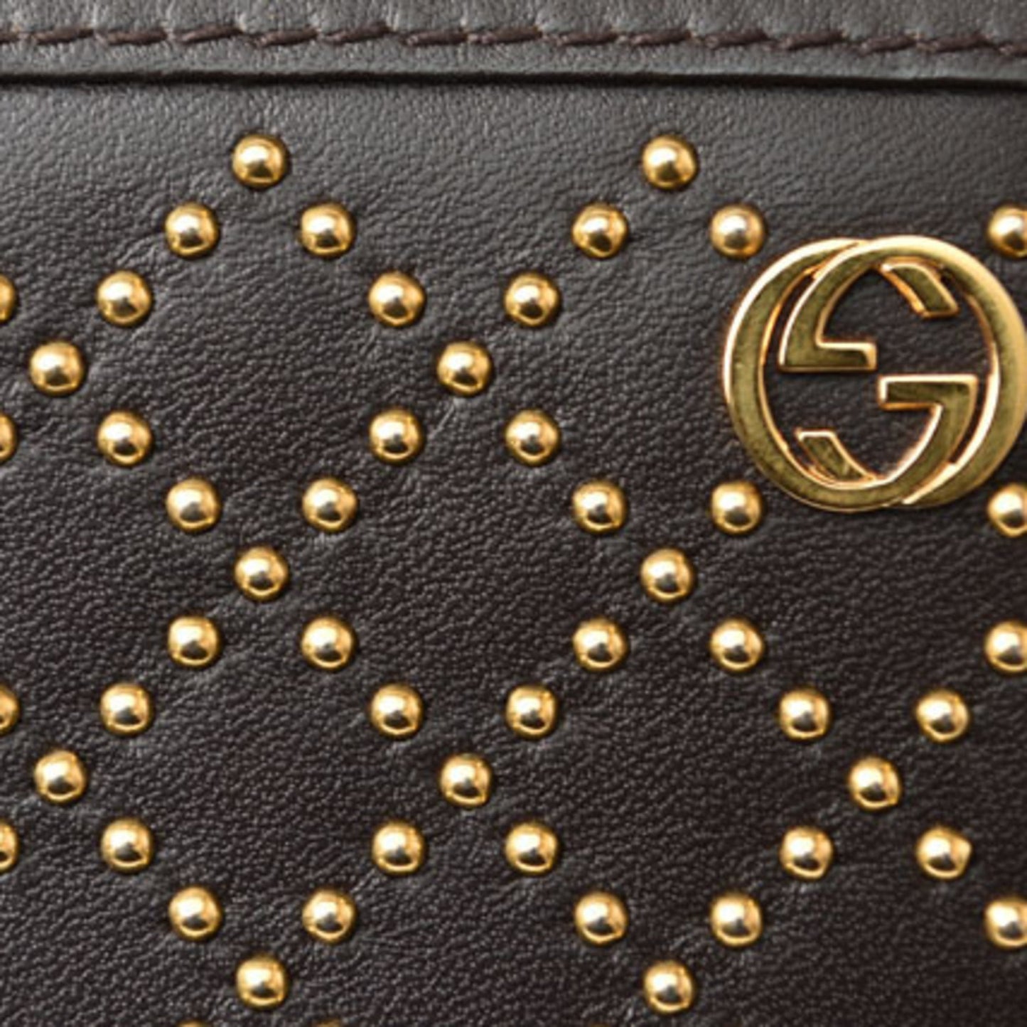 Gucci Diamante Brown Leather Wallet Accessories