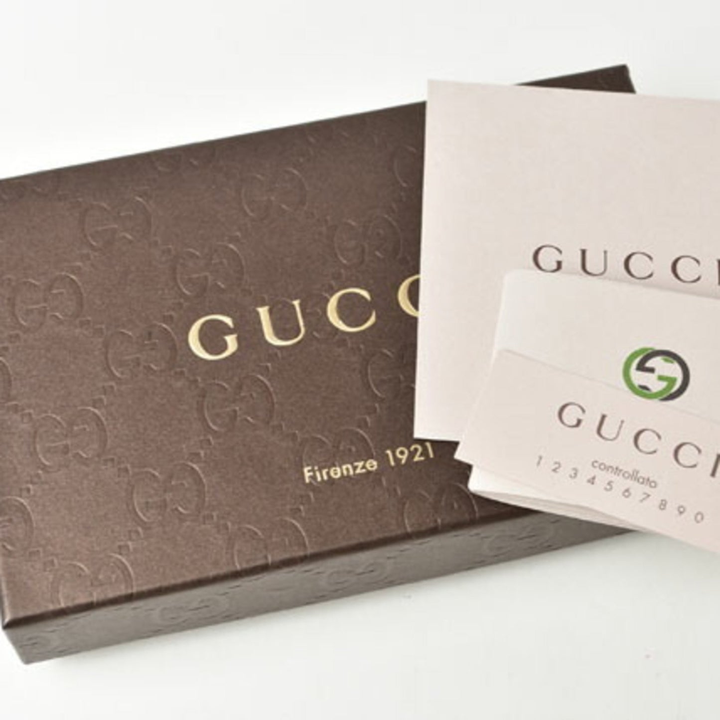 Gucci Diamante Brown Leather Wallet Accessories