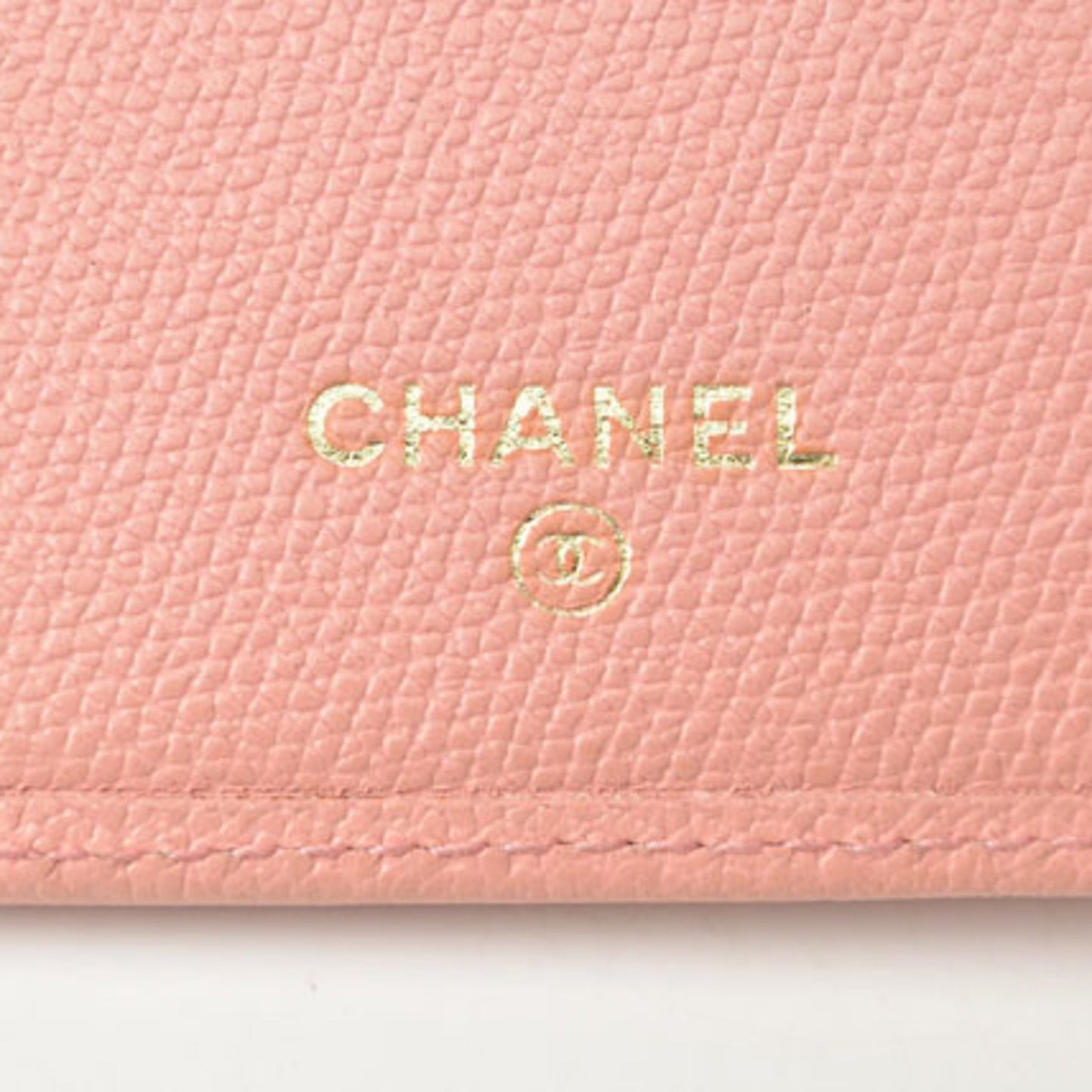 Chanel Coco Mark Pink Leather Wallet Accessories