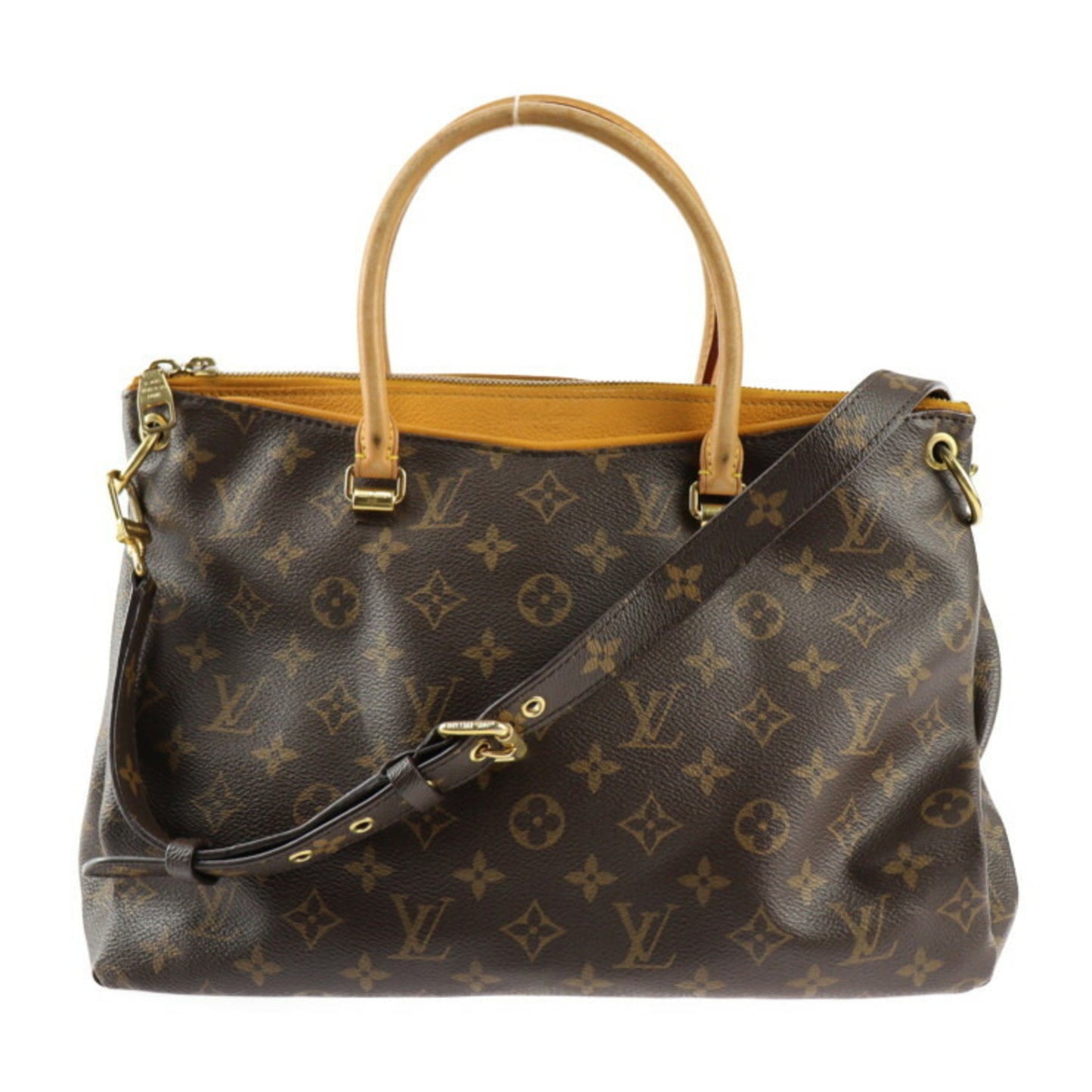 Louis Vuitton Pallas Brown Canvas Hand Bag