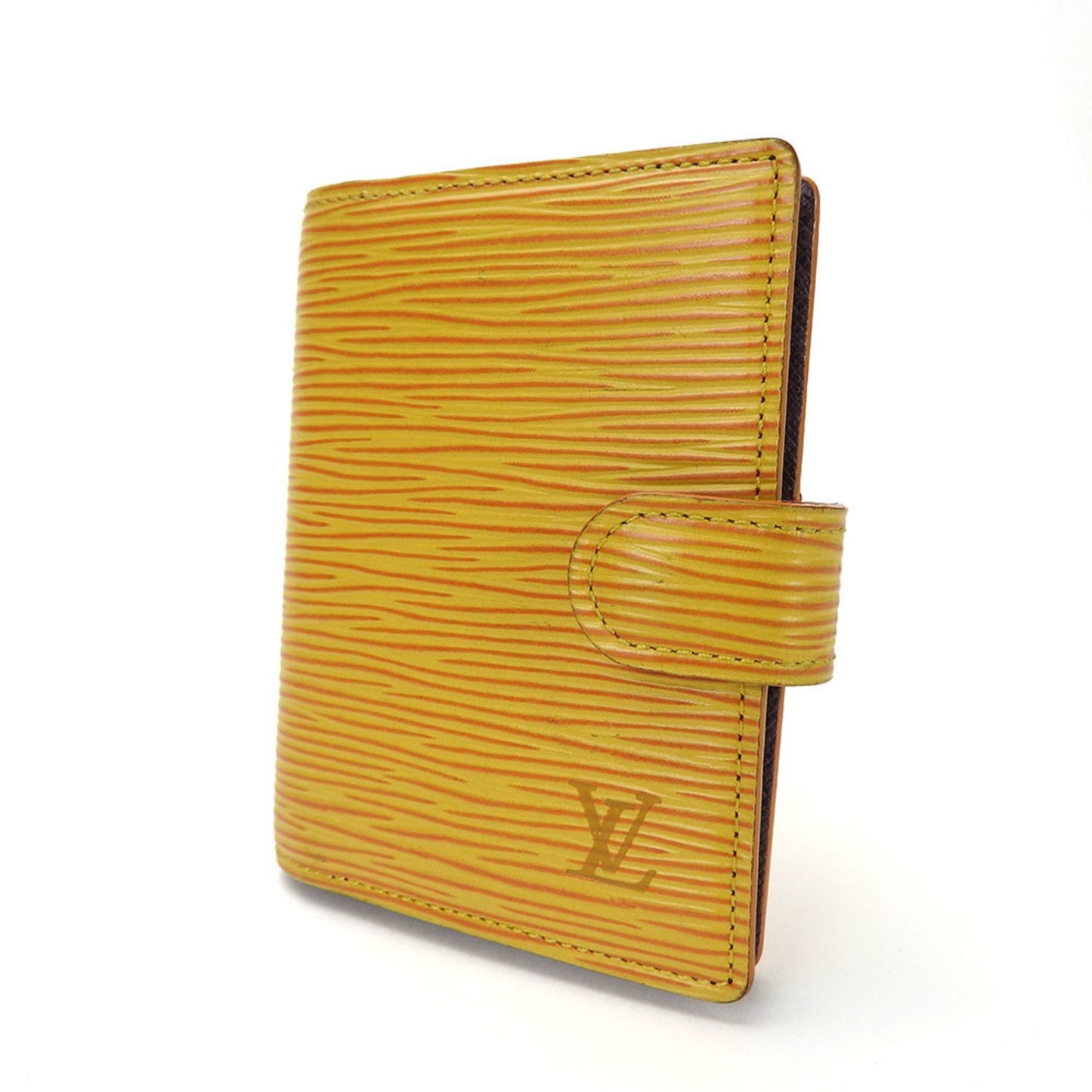 Louis Vuitton Agenda cover Yellow Leather Wallet Accessories