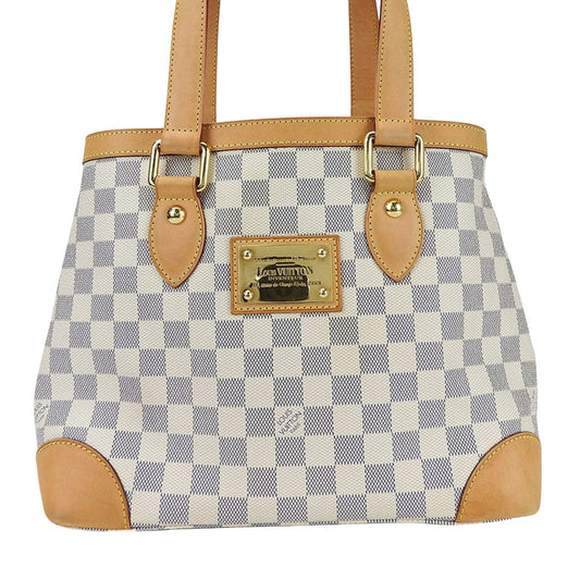 Louis Vuitton Hampstead White Canvas Tote Bag