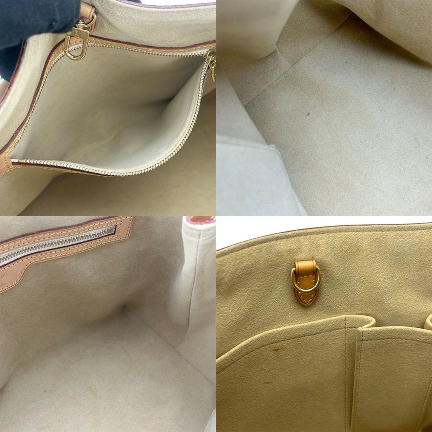 Louis Vuitton Hampstead White Canvas Tote Bag