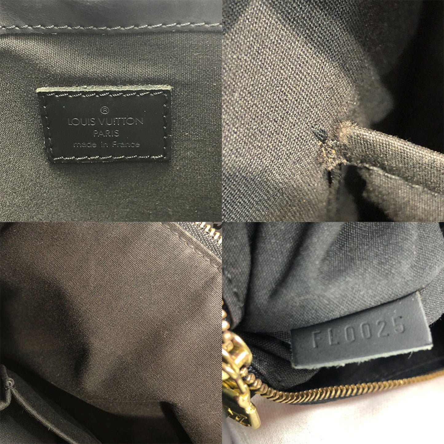 Louis Vuitton Mandara Black Leather Shoulder Bag