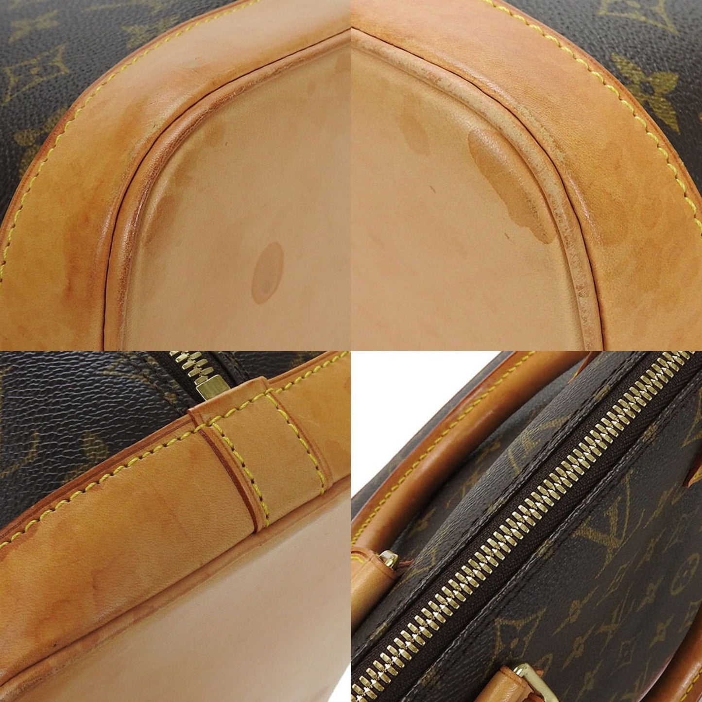 Louis Vuitton Alma Brown Canvas Hand Bag