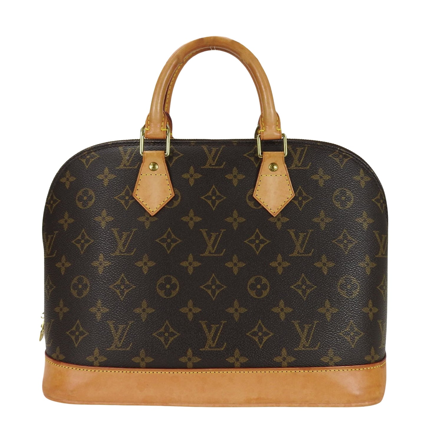 Louis Vuitton Alma Brown Canvas Hand Bag