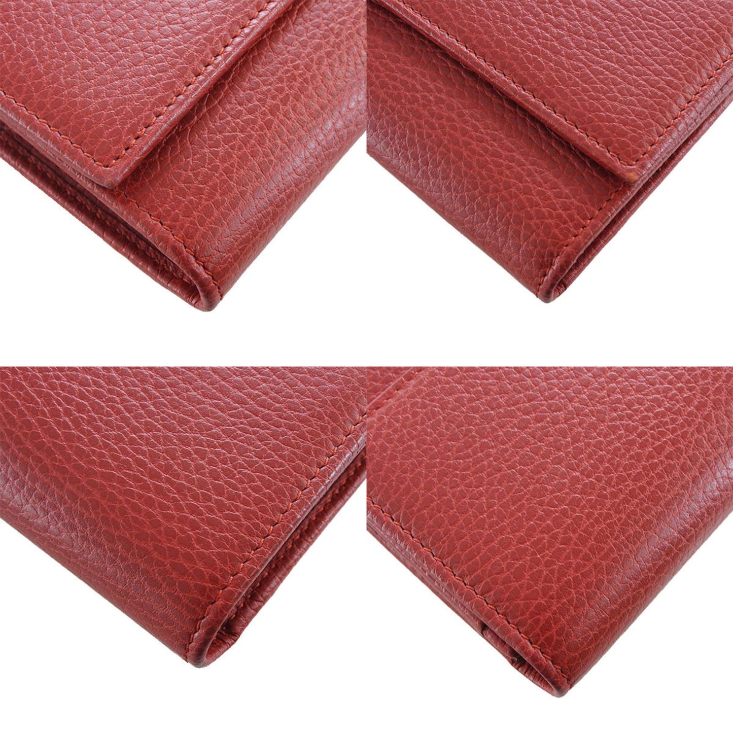 Gucci GG Marmont Red Leather Wallet Accessories