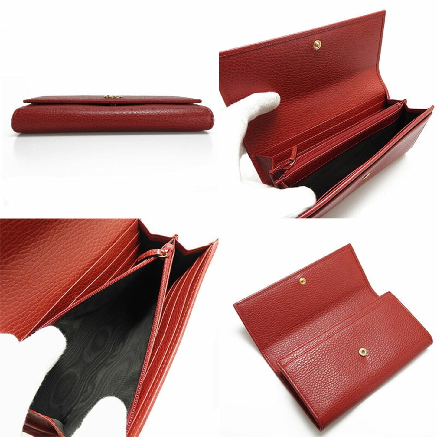 Gucci GG Marmont Red Leather Wallet Accessories