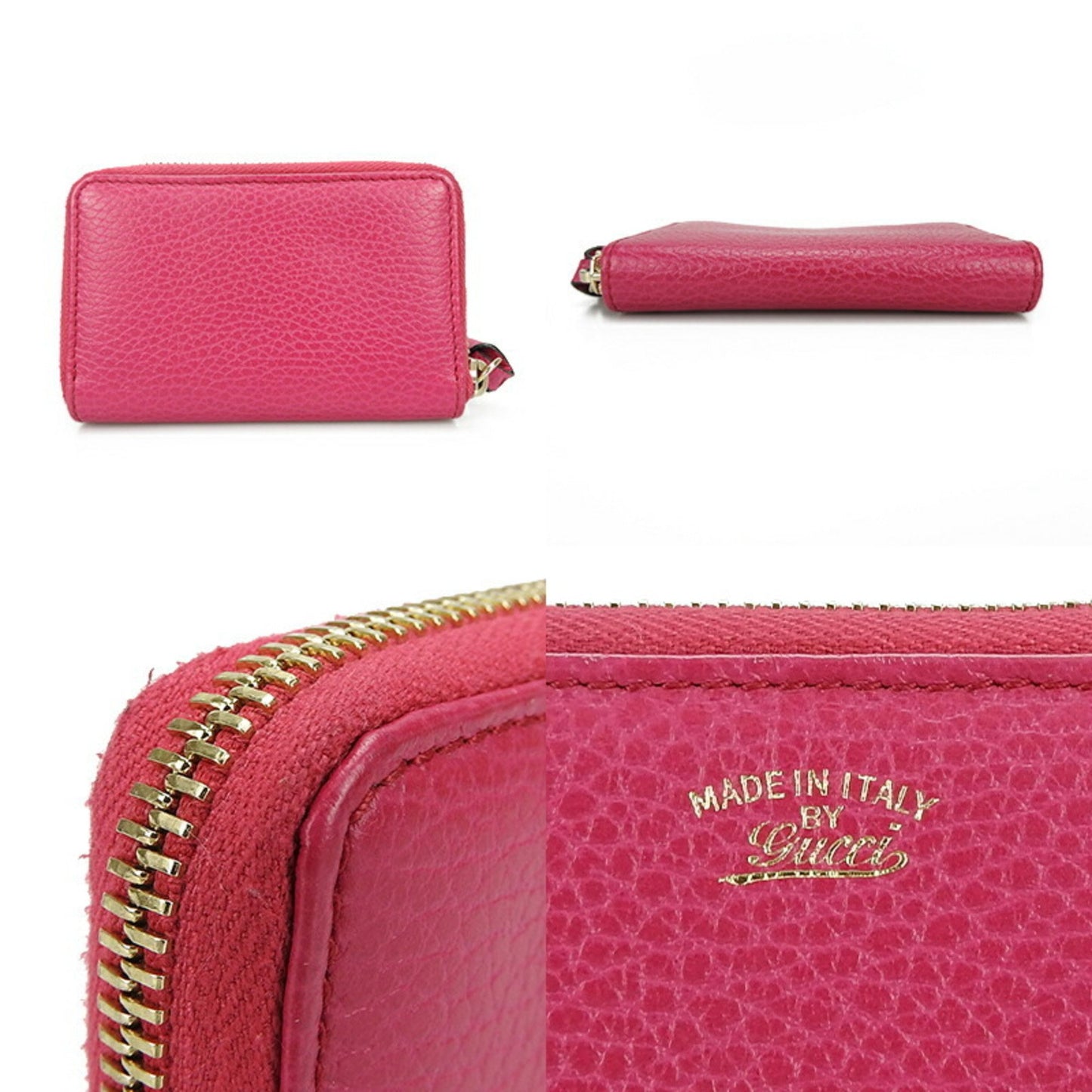 Gucci Pink Leather Wallet Accessories