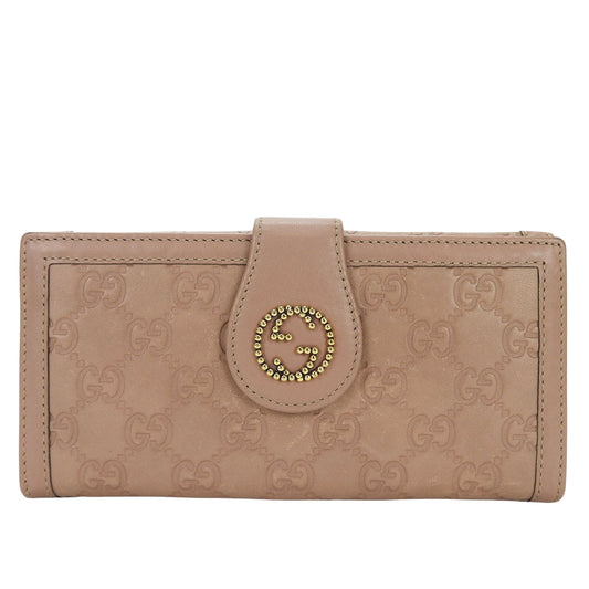 Gucci Pink Leather Wallet Accessories