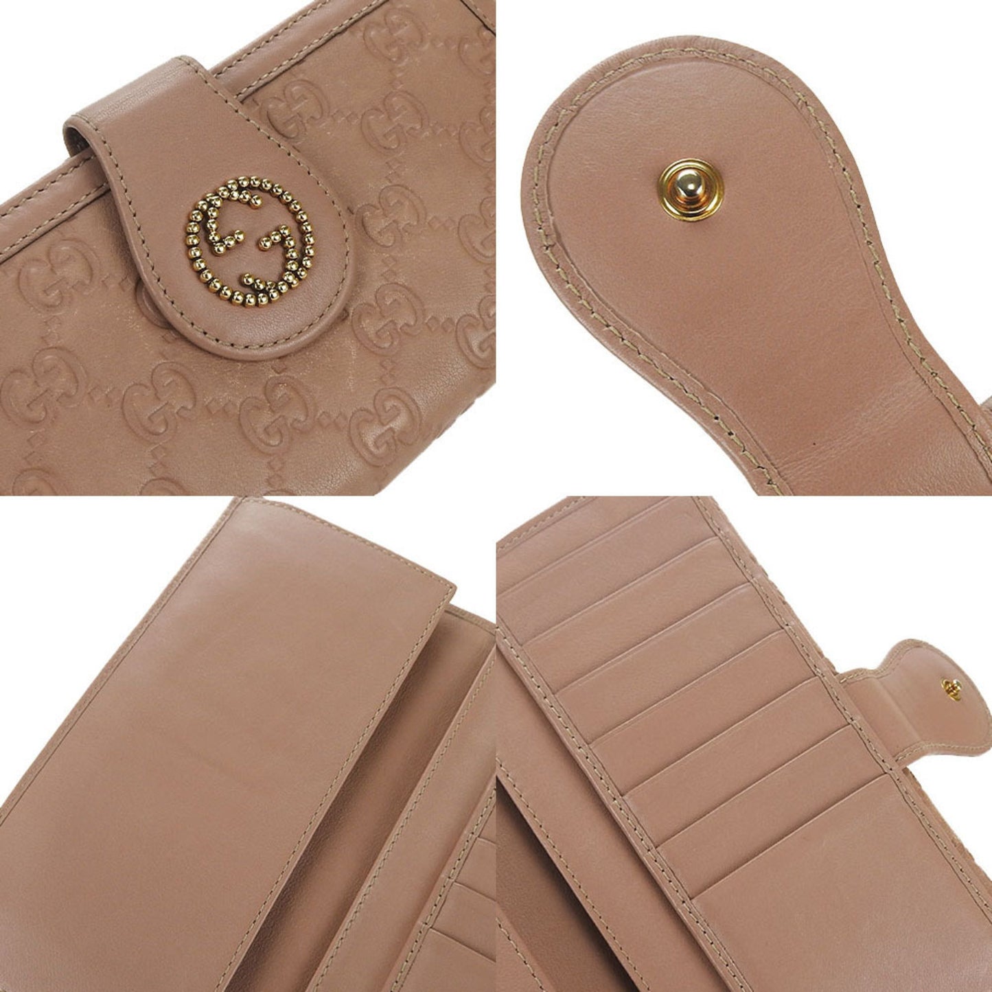 Gucci Pink Leather Wallet Accessories