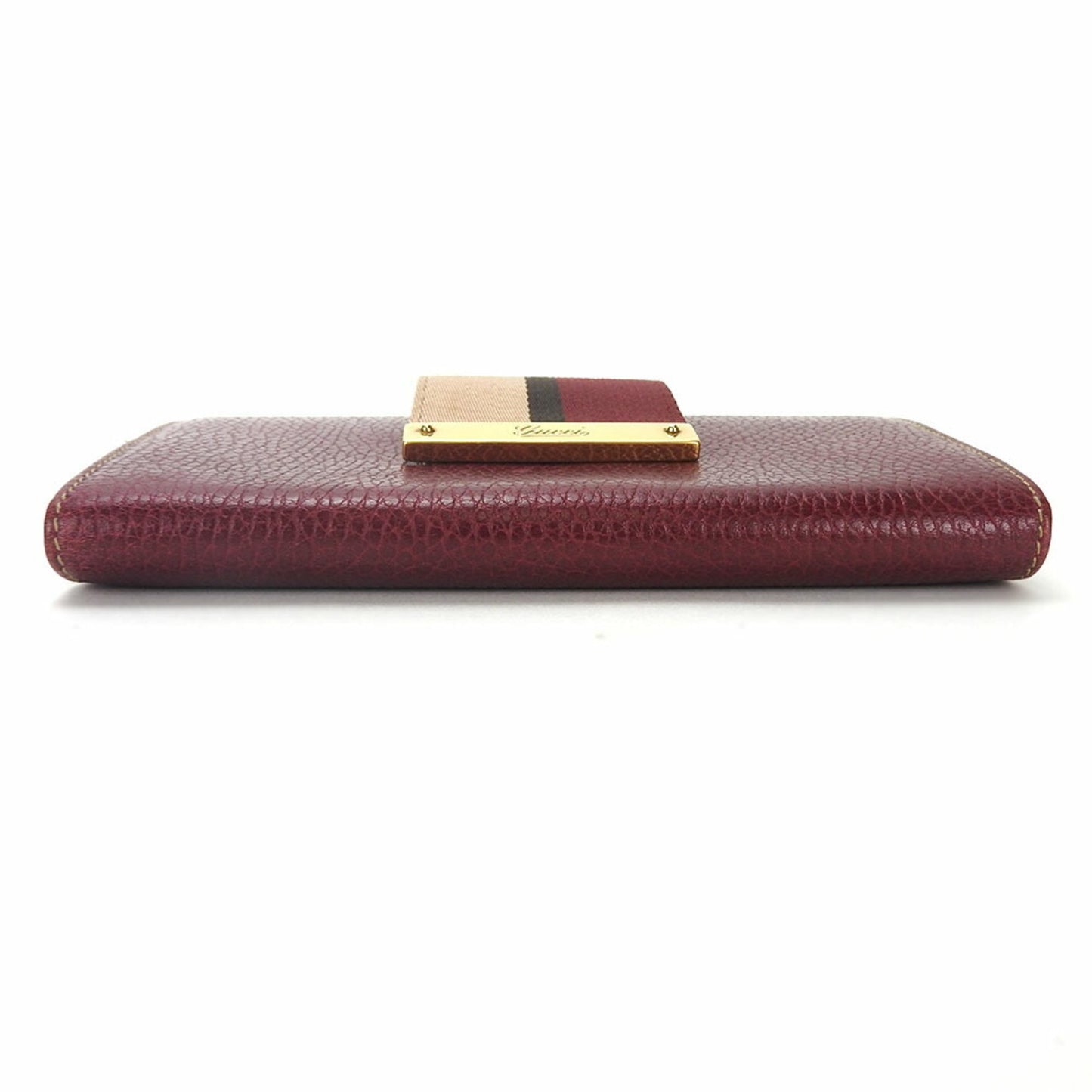 Gucci Burgundy Leather Wallet Accessories