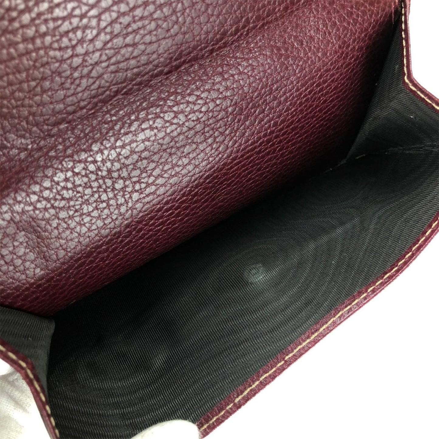 Gucci Burgundy Leather Wallet Accessories