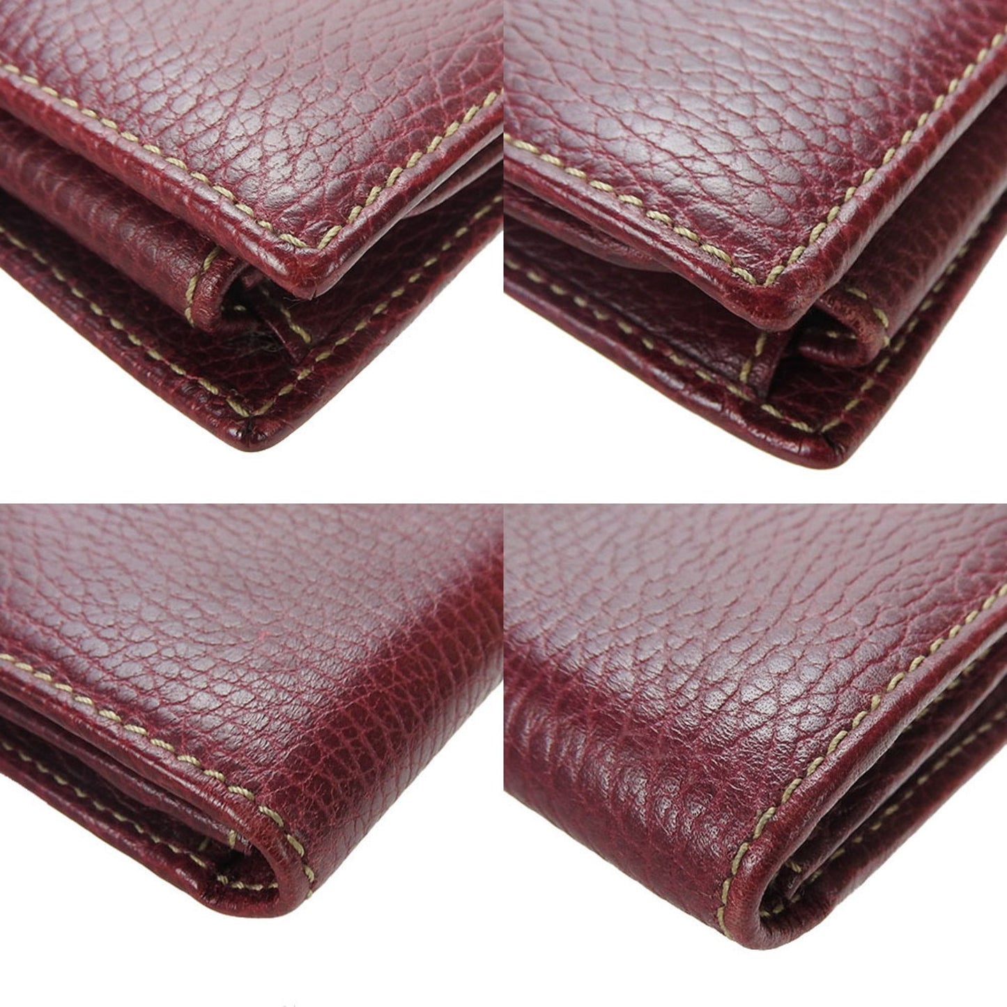 Gucci Burgundy Leather Wallet Accessories