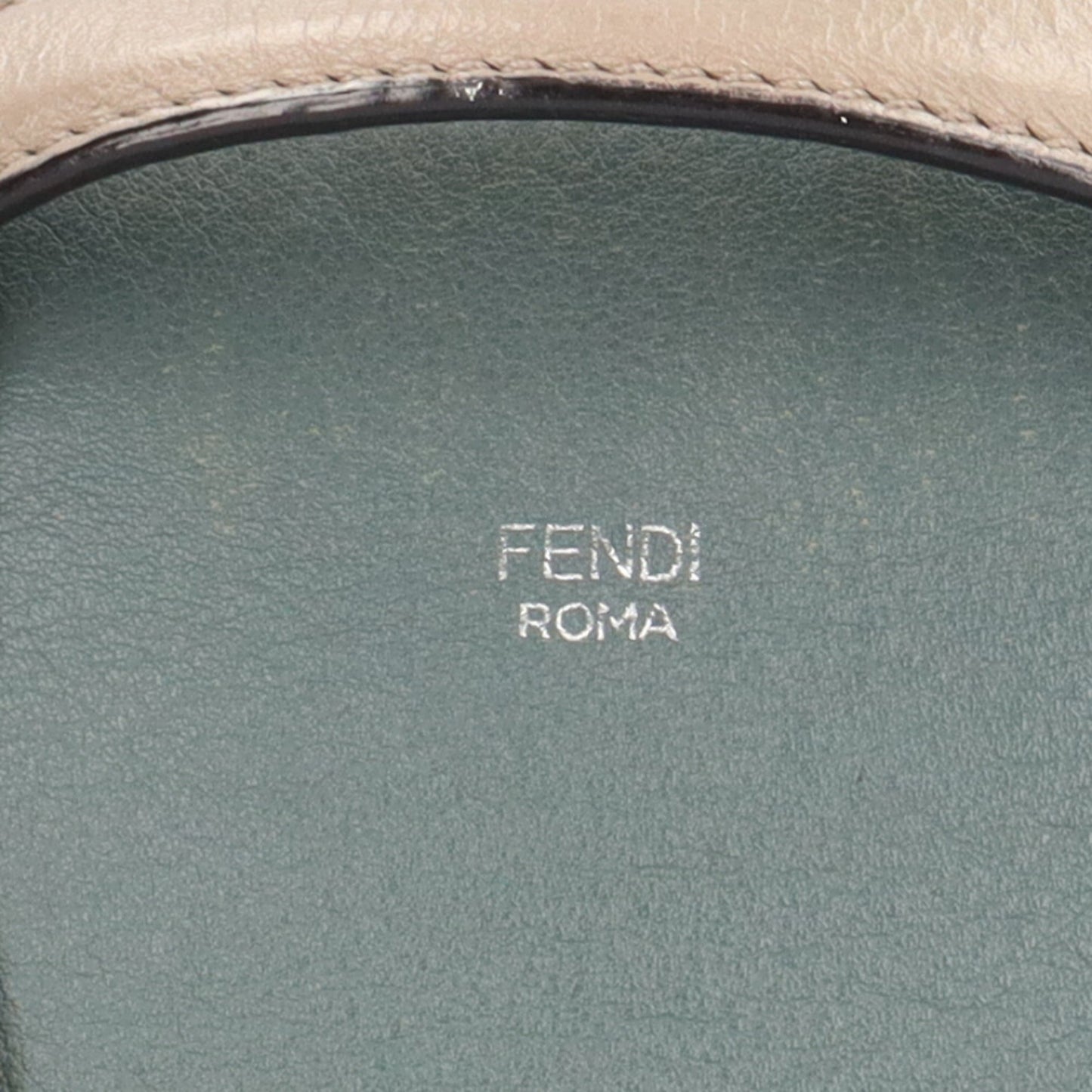 Fendi By The Way Green Leather Hand Bag