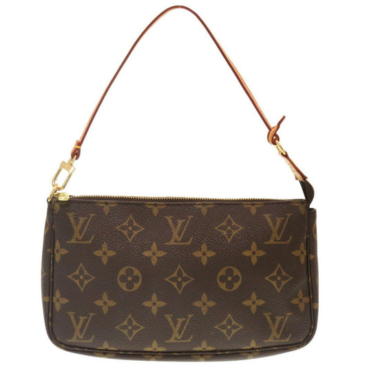 Louis Vuitton Pochette Accessoire Brown Canvas Clutch Bag