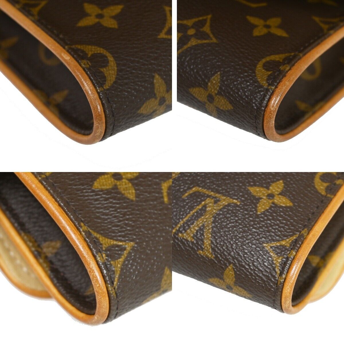 Louis Vuitton Pochette Twin GM Brown Canvas Shoulder Bag