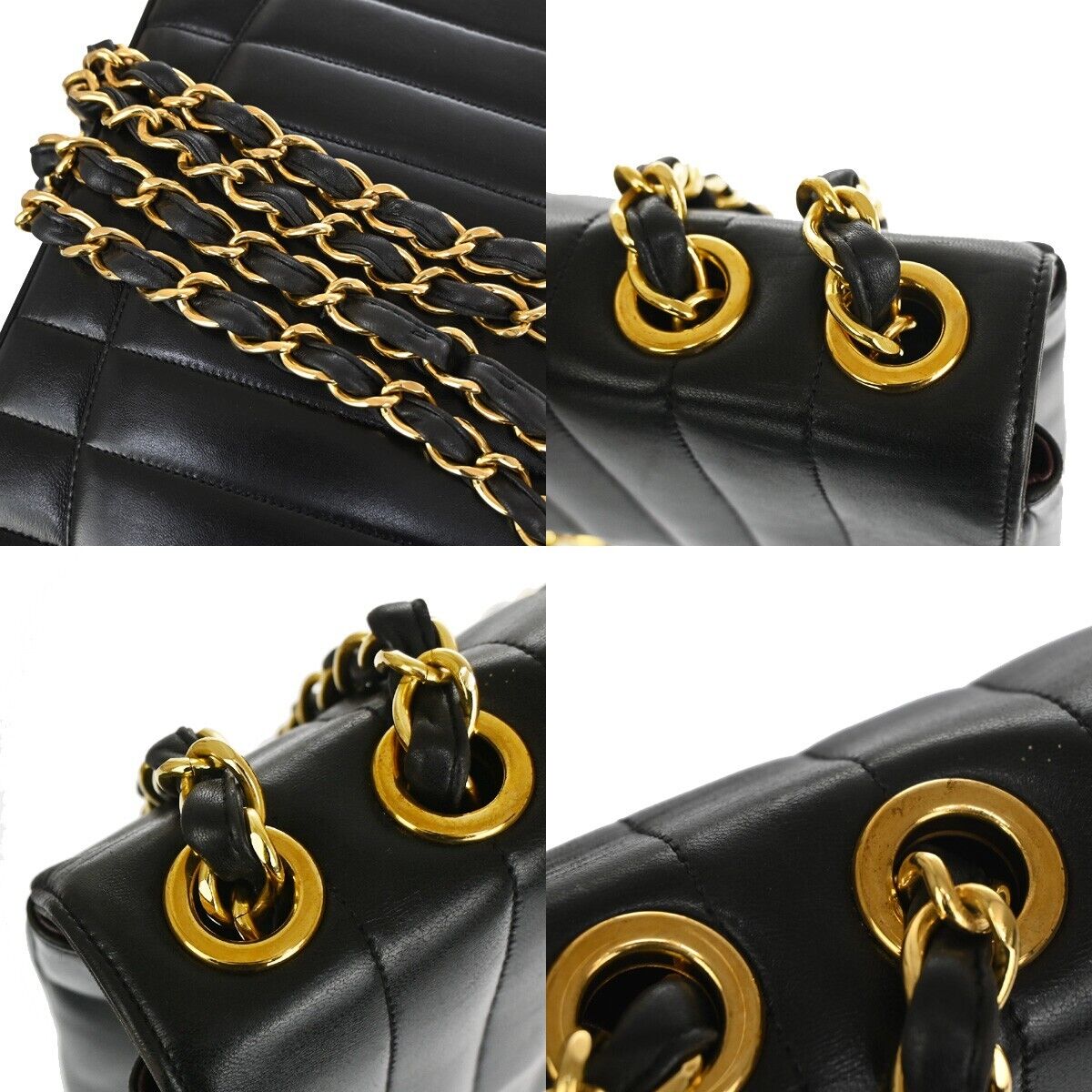 Chanel Jumbo Black Leather Shoulder Bag