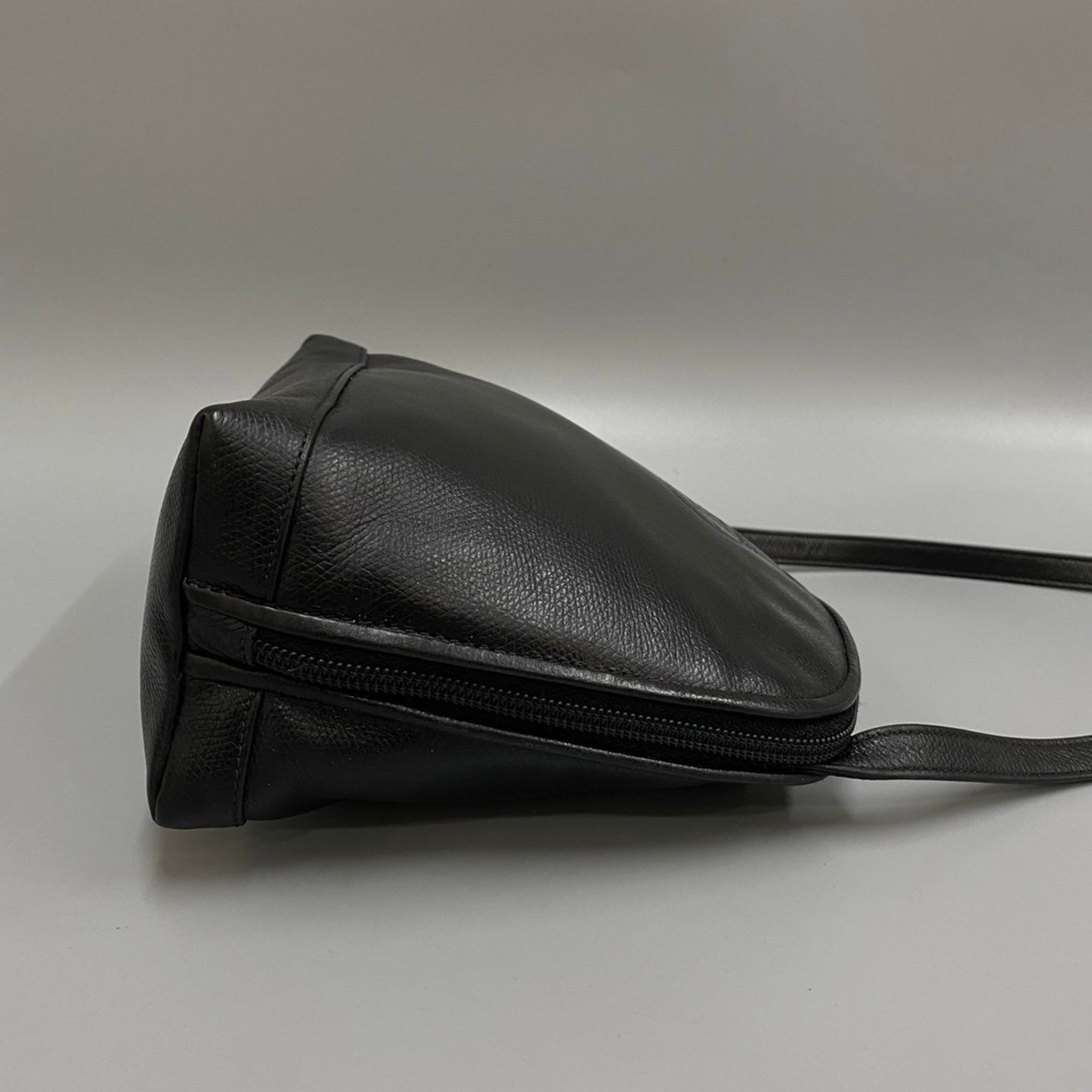 Fendi FF Black Leather Shoulder Bag