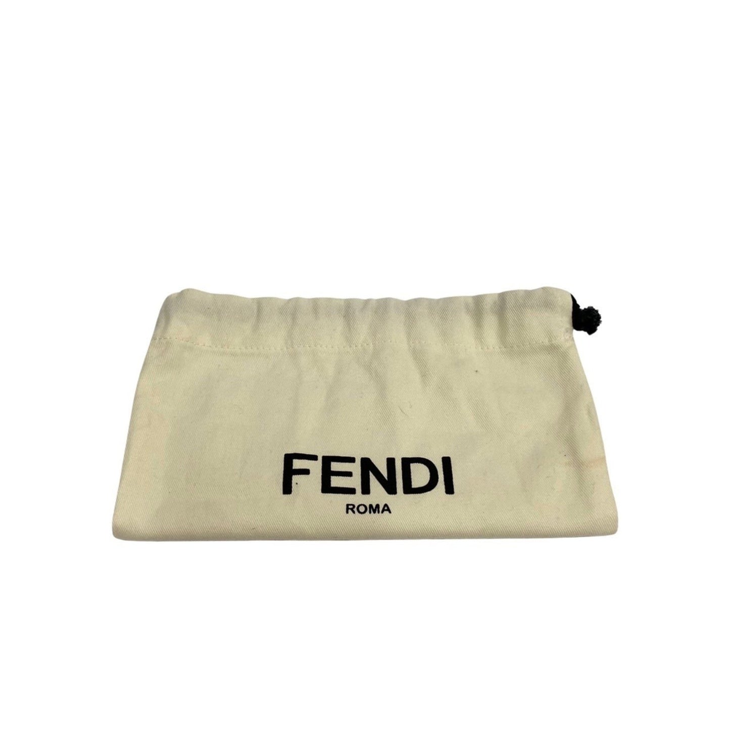 Fendi Peekaboo Mini Pocket Red Leather Shoulder Bag