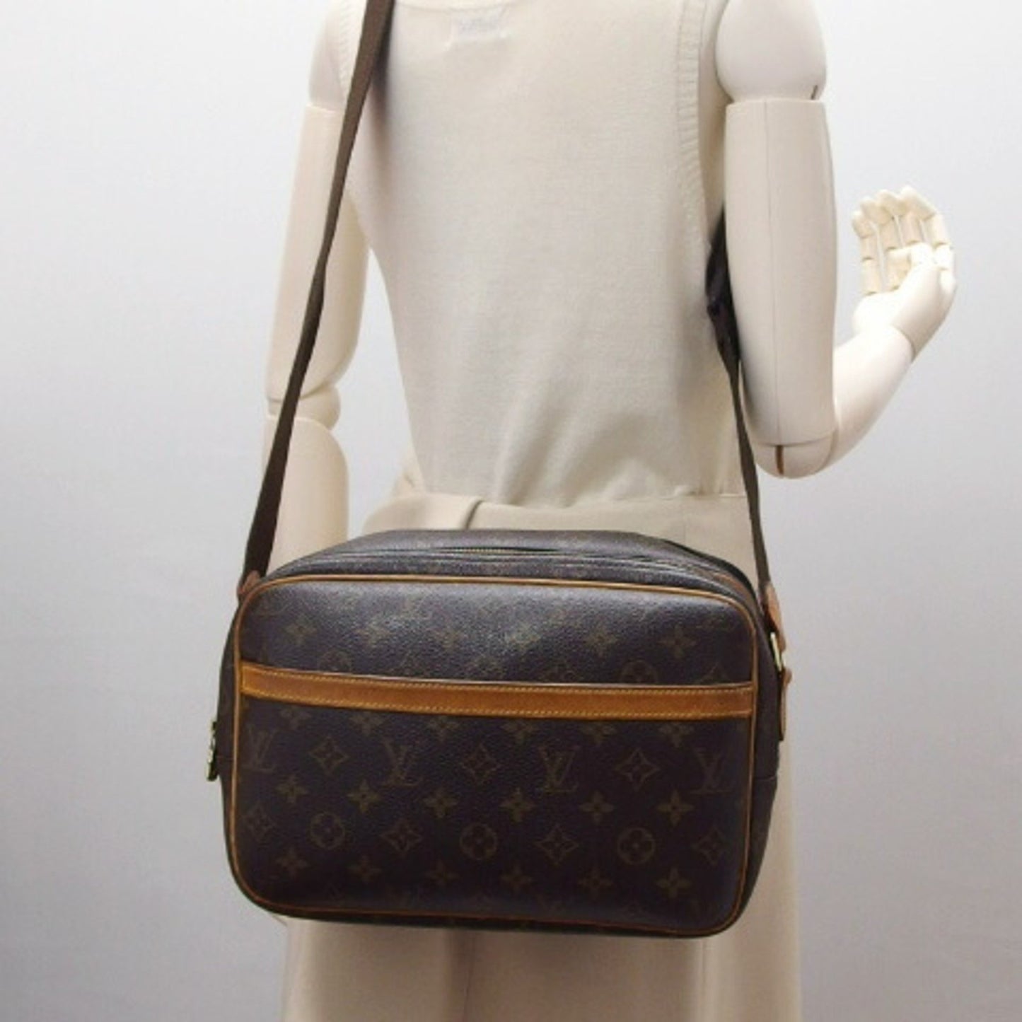 Louis Vuitton Brown Canvas Shopper Bag