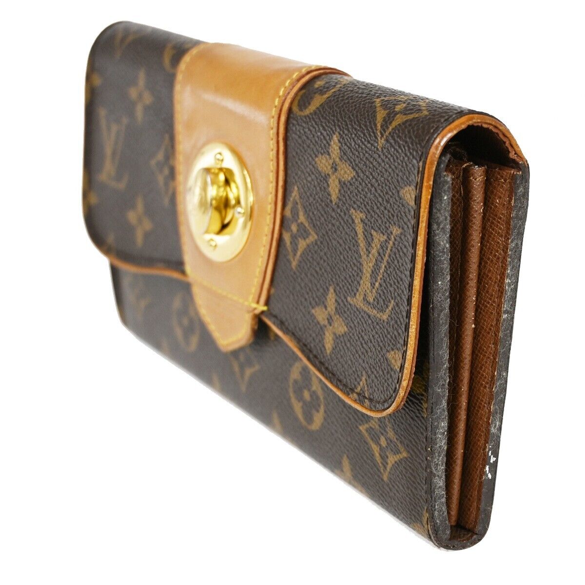 Louis Vuitton Boétie Brown Canvas Wallet Accessories