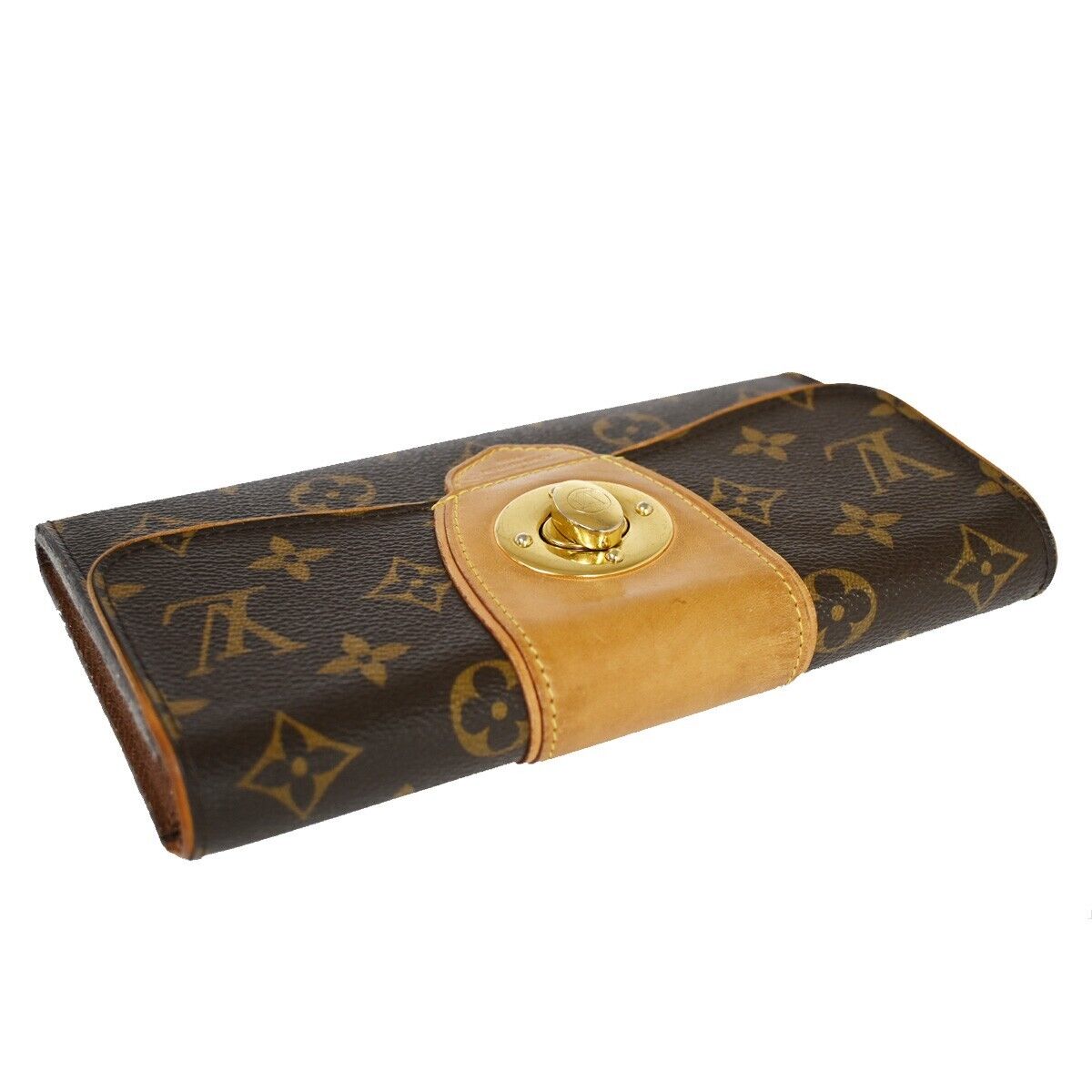 Louis Vuitton Boétie Brown Canvas Wallet Accessories