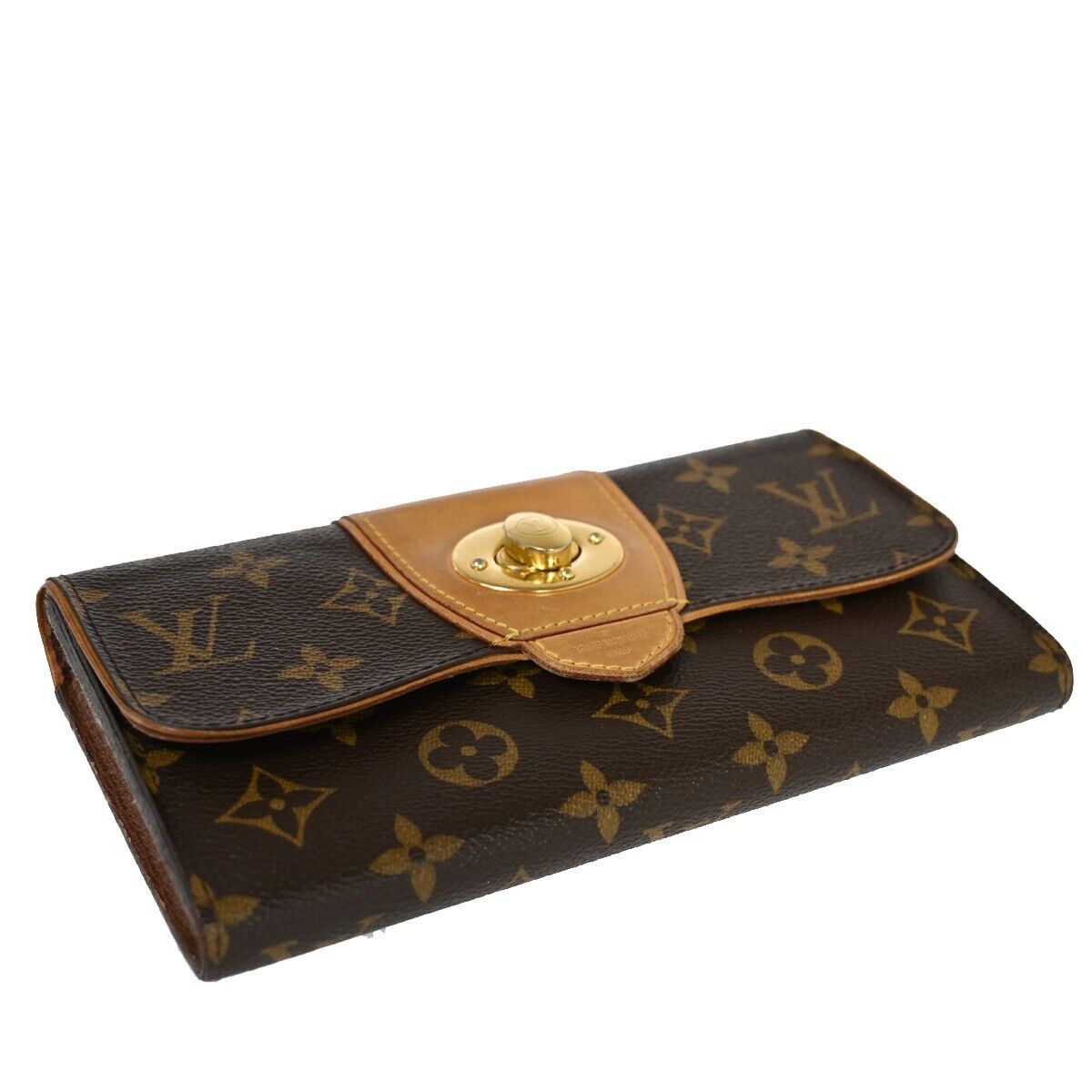 Louis Vuitton Boétie Brown Canvas Wallet Accessories