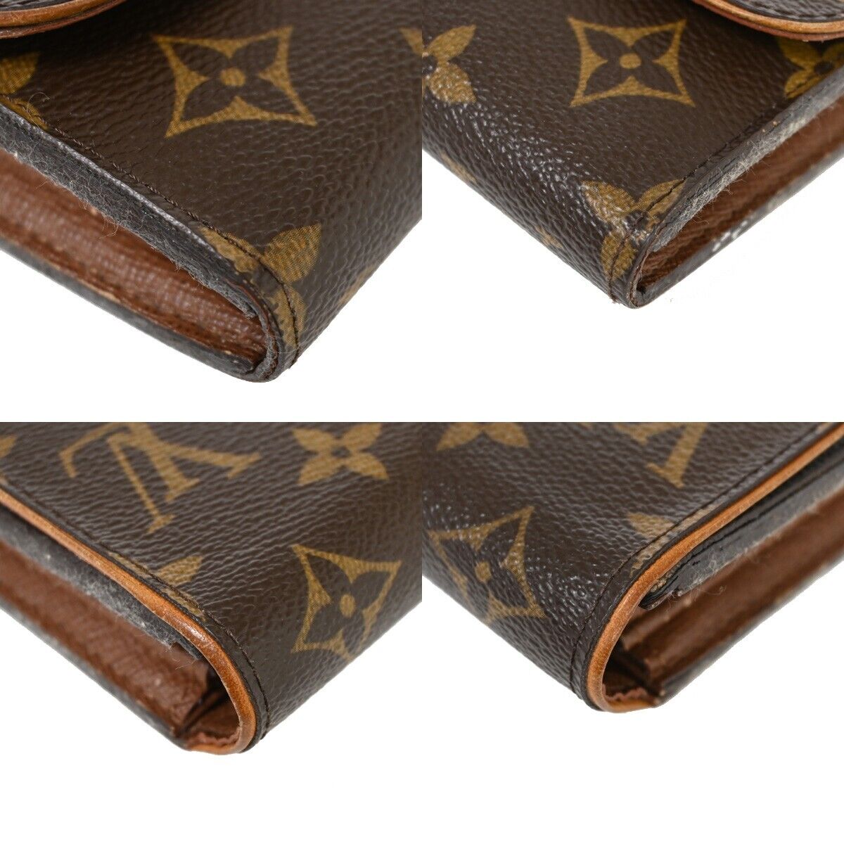 Louis Vuitton Boétie Brown Canvas Wallet Accessories