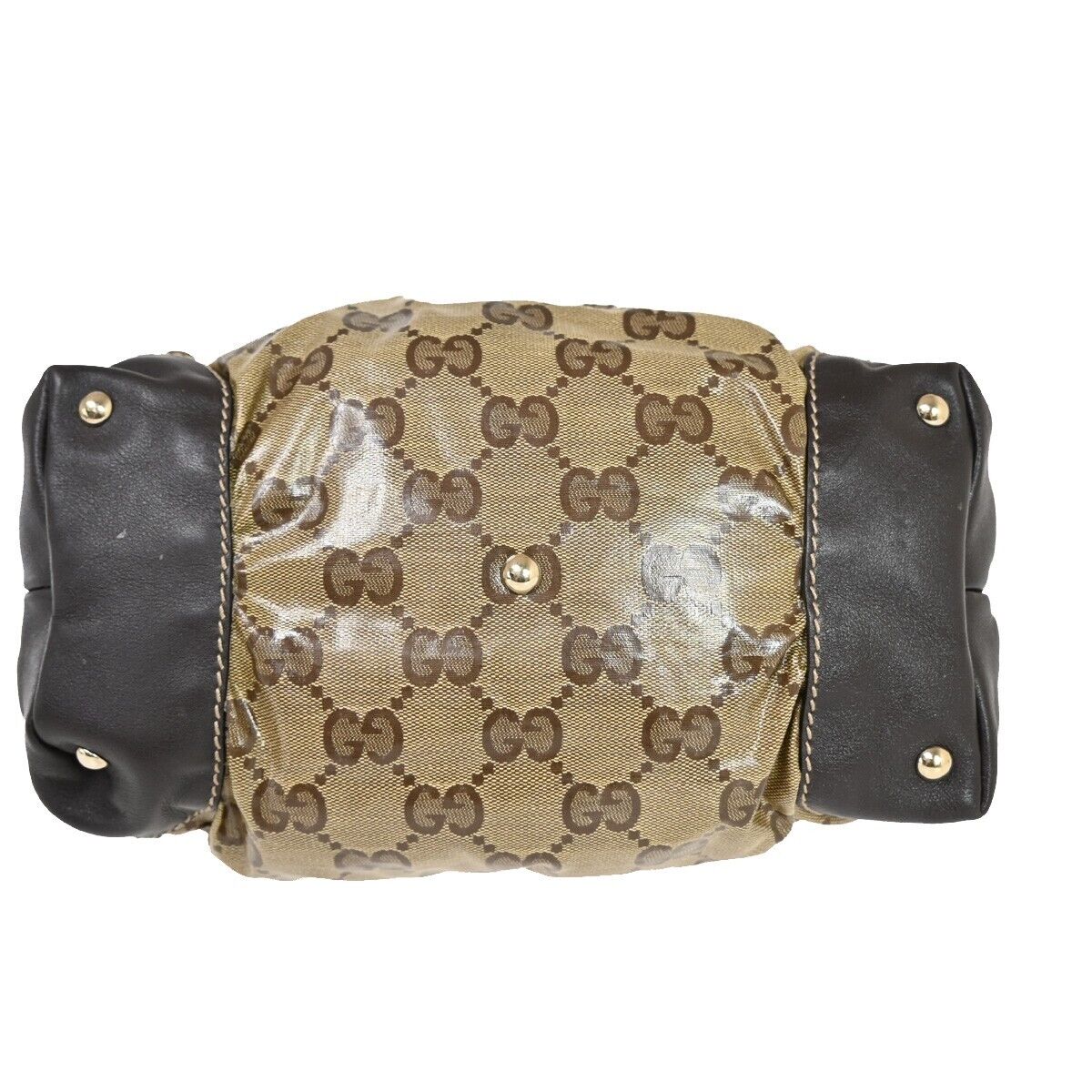 Gucci GG crystal Beige Canvas Hand Bag