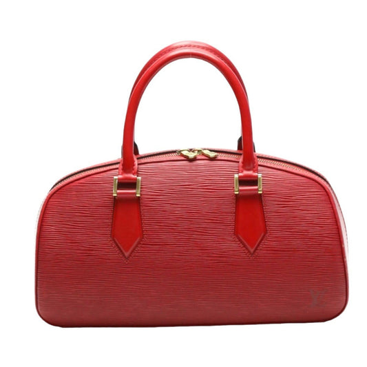 Louis Vuitton Jasmine Red Leather Hand Bag