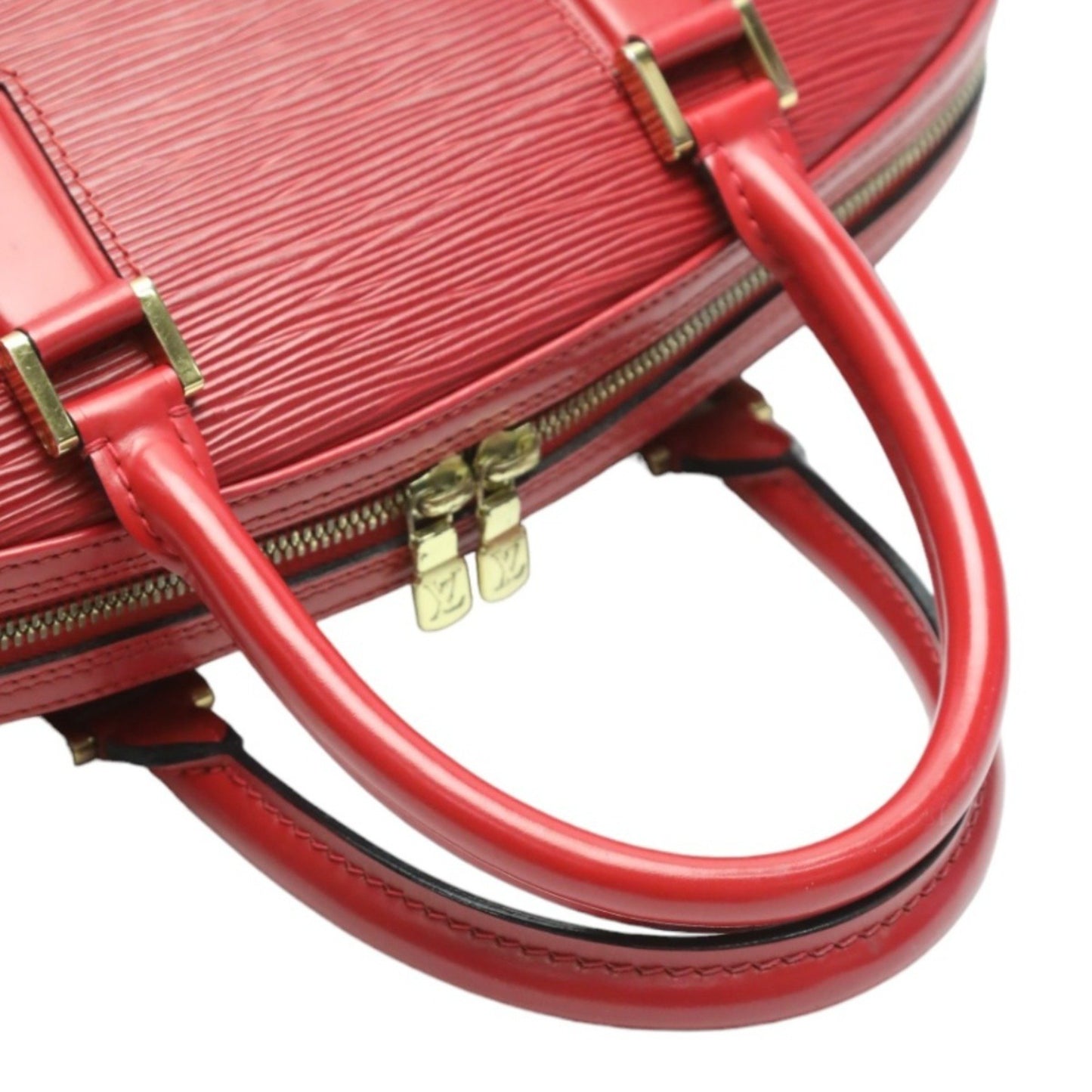 Louis Vuitton Jasmine Red Leather Hand Bag