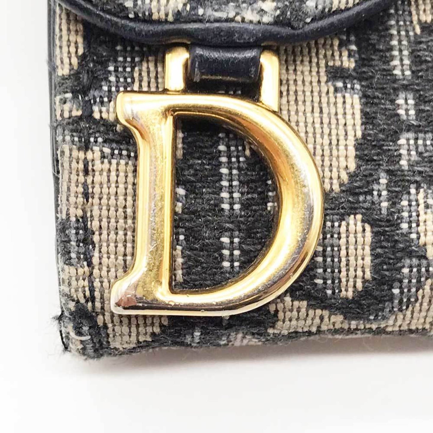 Dior Saddle Grey Canvas Wallet Accessories