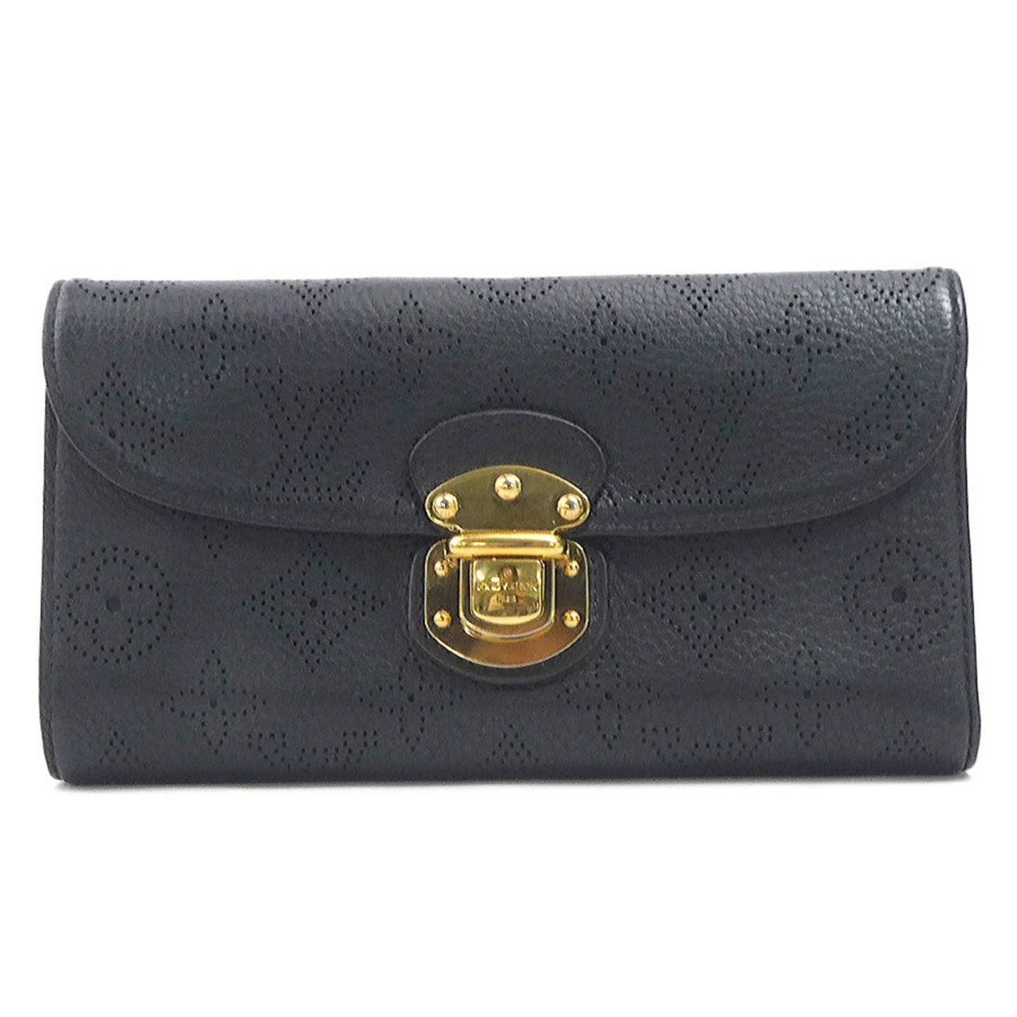 Louis Vuitton Amelia Black Leather Wallet Accessories