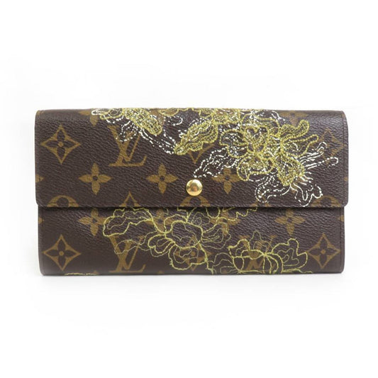 Louis Vuitton Sarah Brown Canvas Wallet Accessories