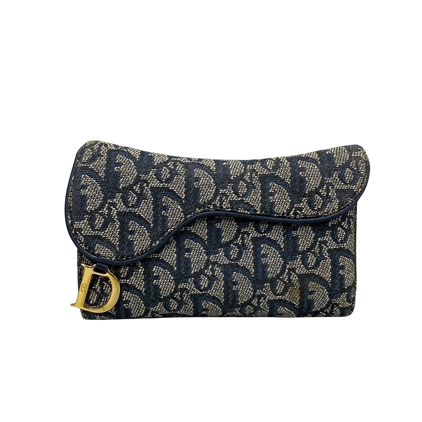 Dior Blue Canvas Wallet Accessories