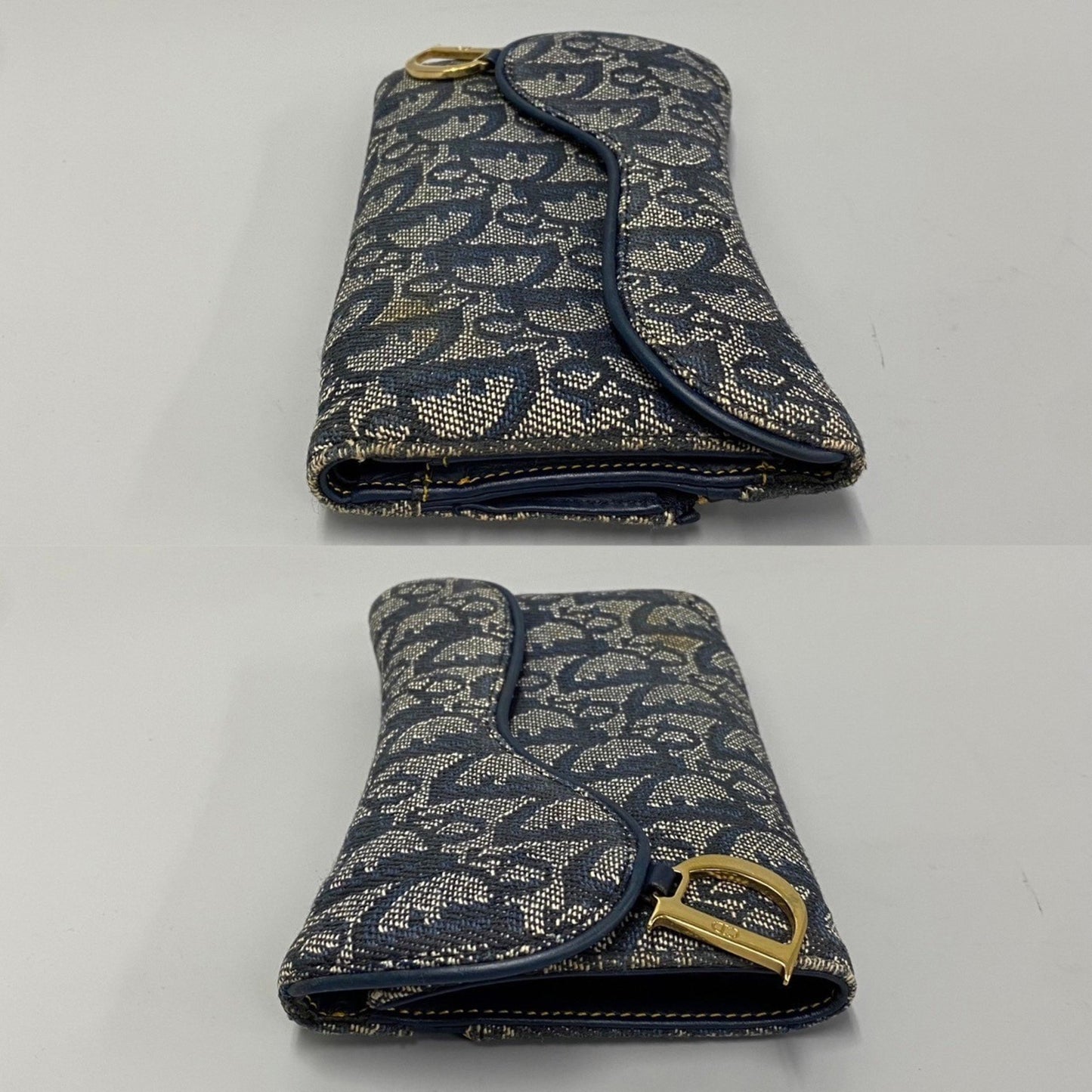 Dior Blue Canvas Wallet Accessories