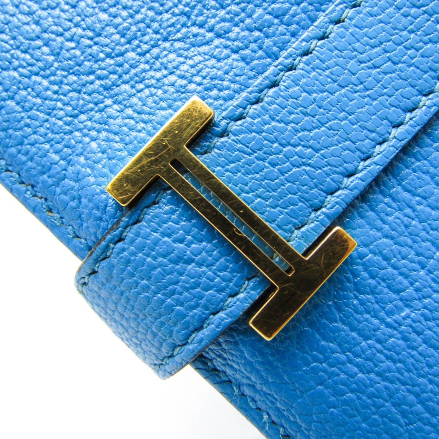 Hermès Béarn Blue Leather Wallet Accessories