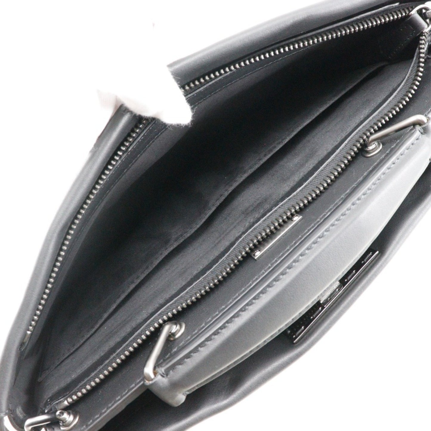 Fendi Peekaboo Black Leather Shoulder Bag