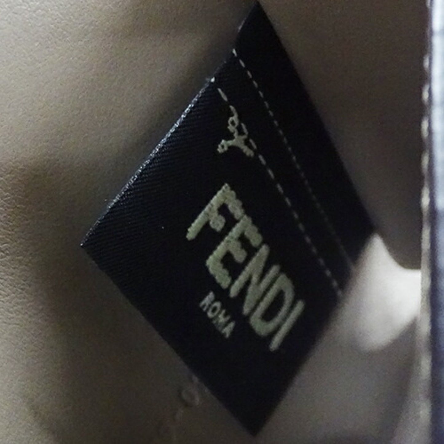 Fendi Grey Leather Wallet Accessories