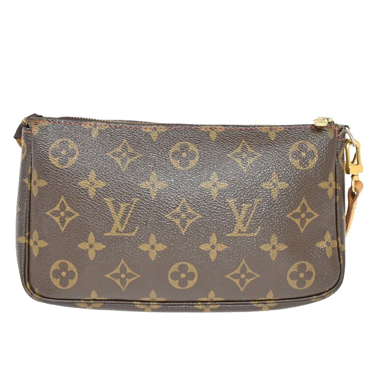 Louis Vuitton Pochette accessoires Brown Canvas Clutch Bag