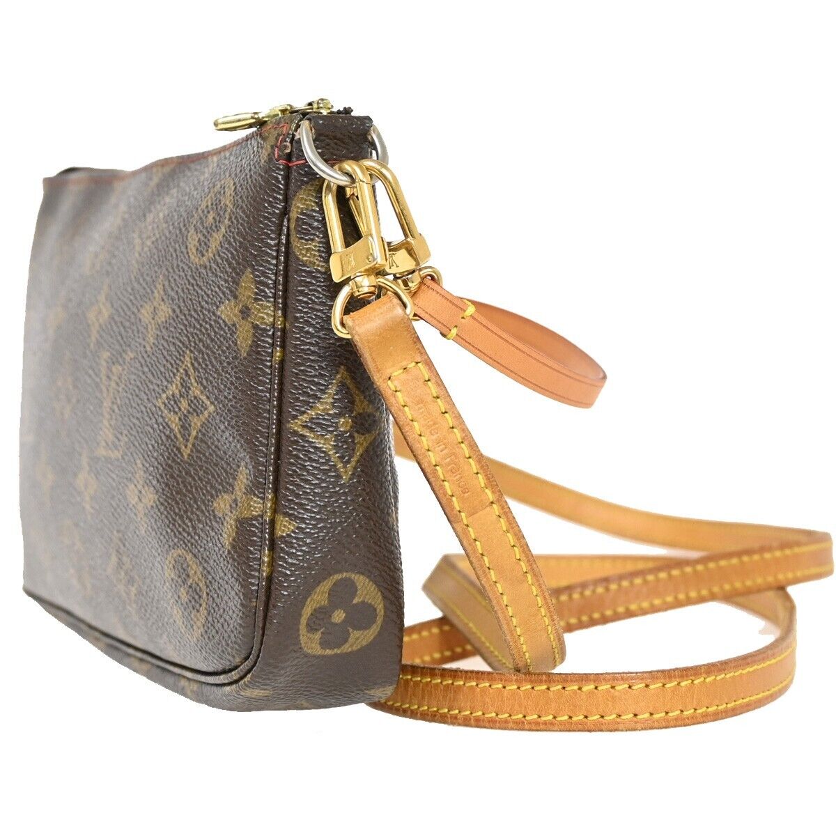 Louis Vuitton Pochette accessoires Brown Canvas Clutch Bag