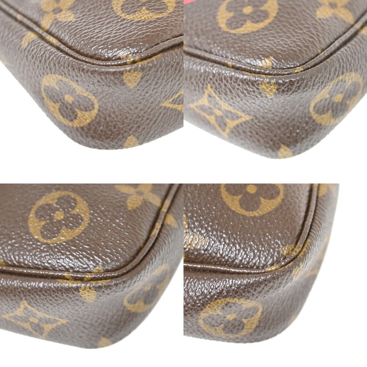 Louis Vuitton Pochette accessoires Brown Canvas Clutch Bag