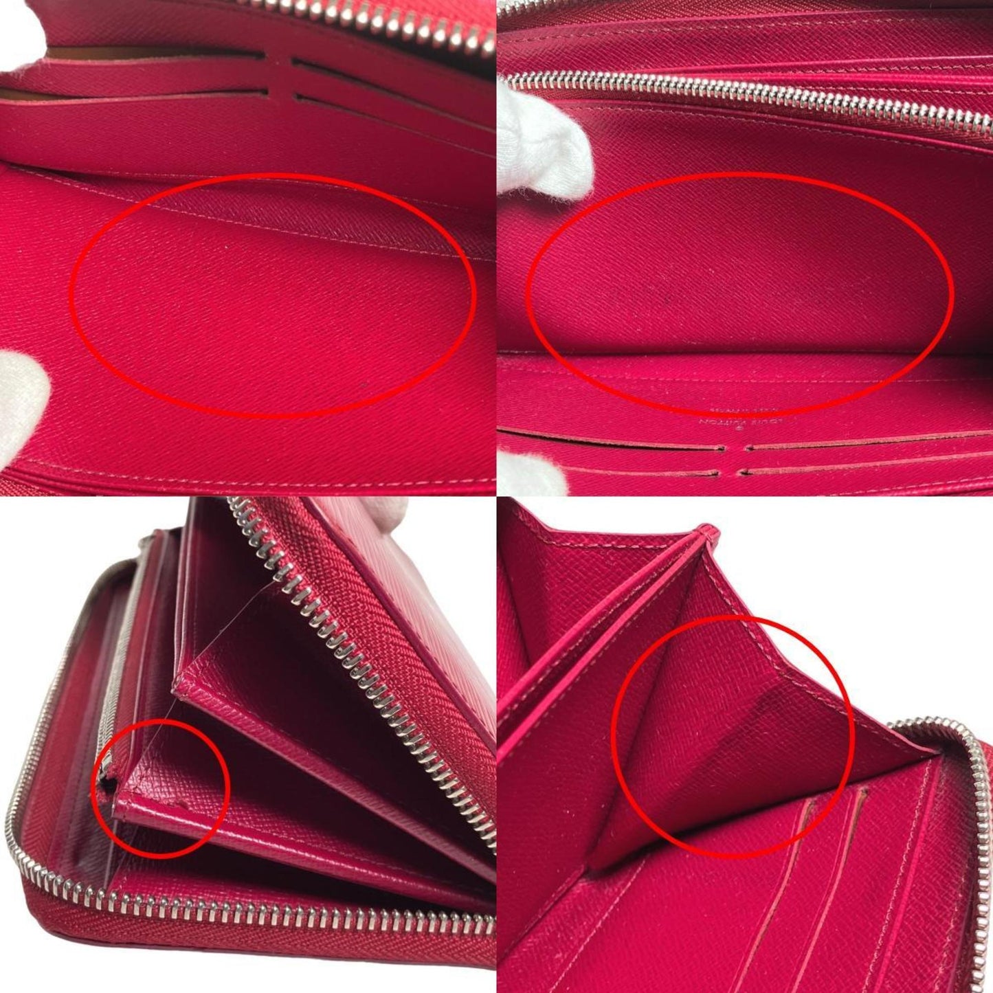 Louis Vuitton Zippy wallet Pink Leather Wallet Accessories