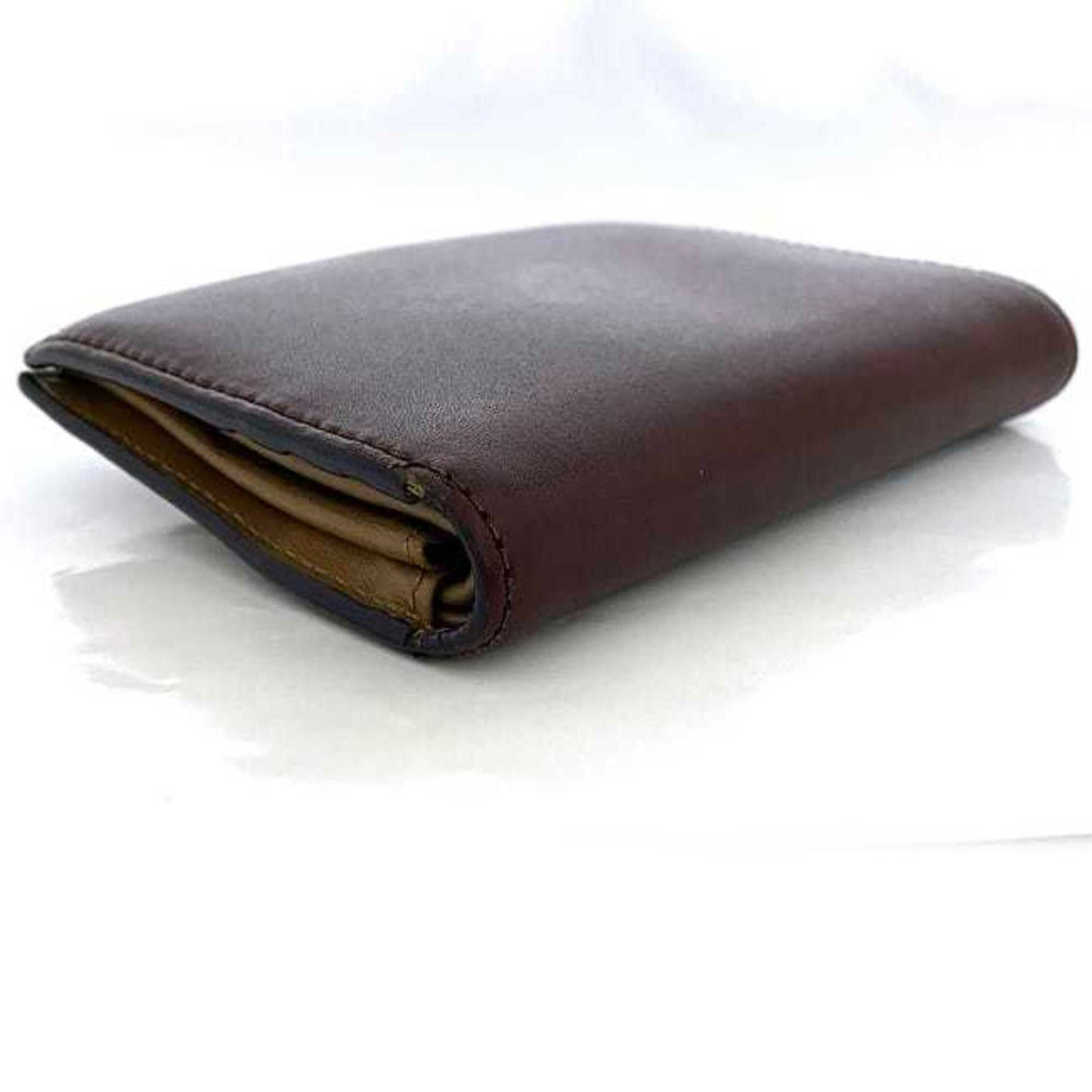 Fendi Burgundy Leather Wallet Accessories