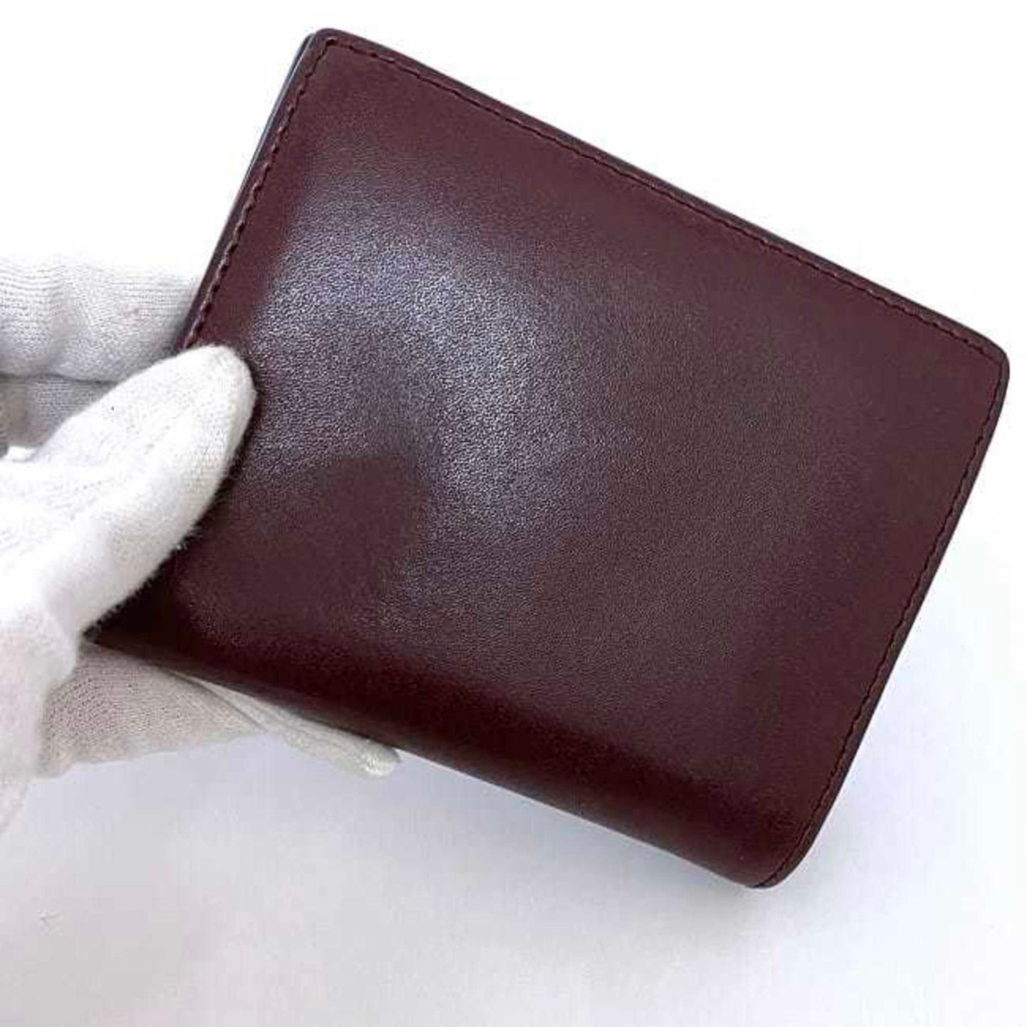 Fendi Burgundy Leather Wallet Accessories