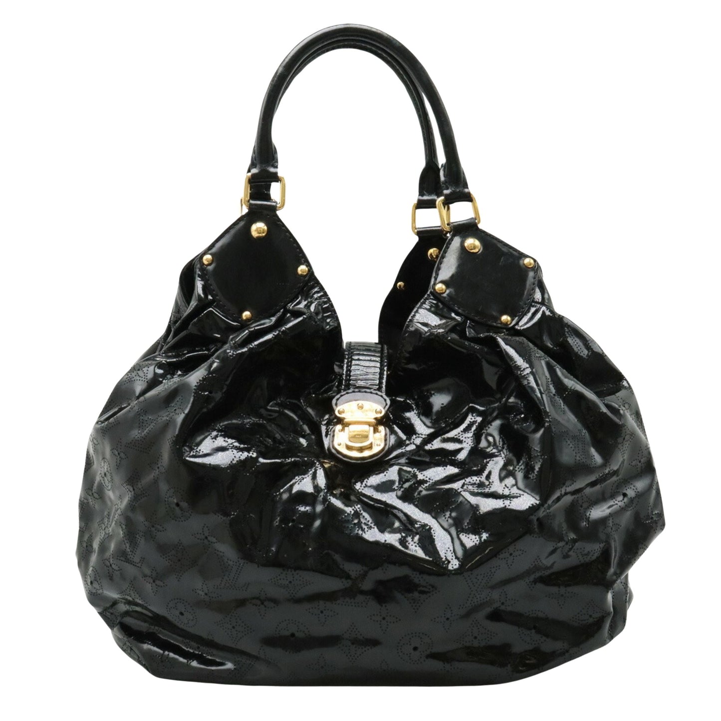 Louis Vuitton Surya Black Patent Leather Hand Bag