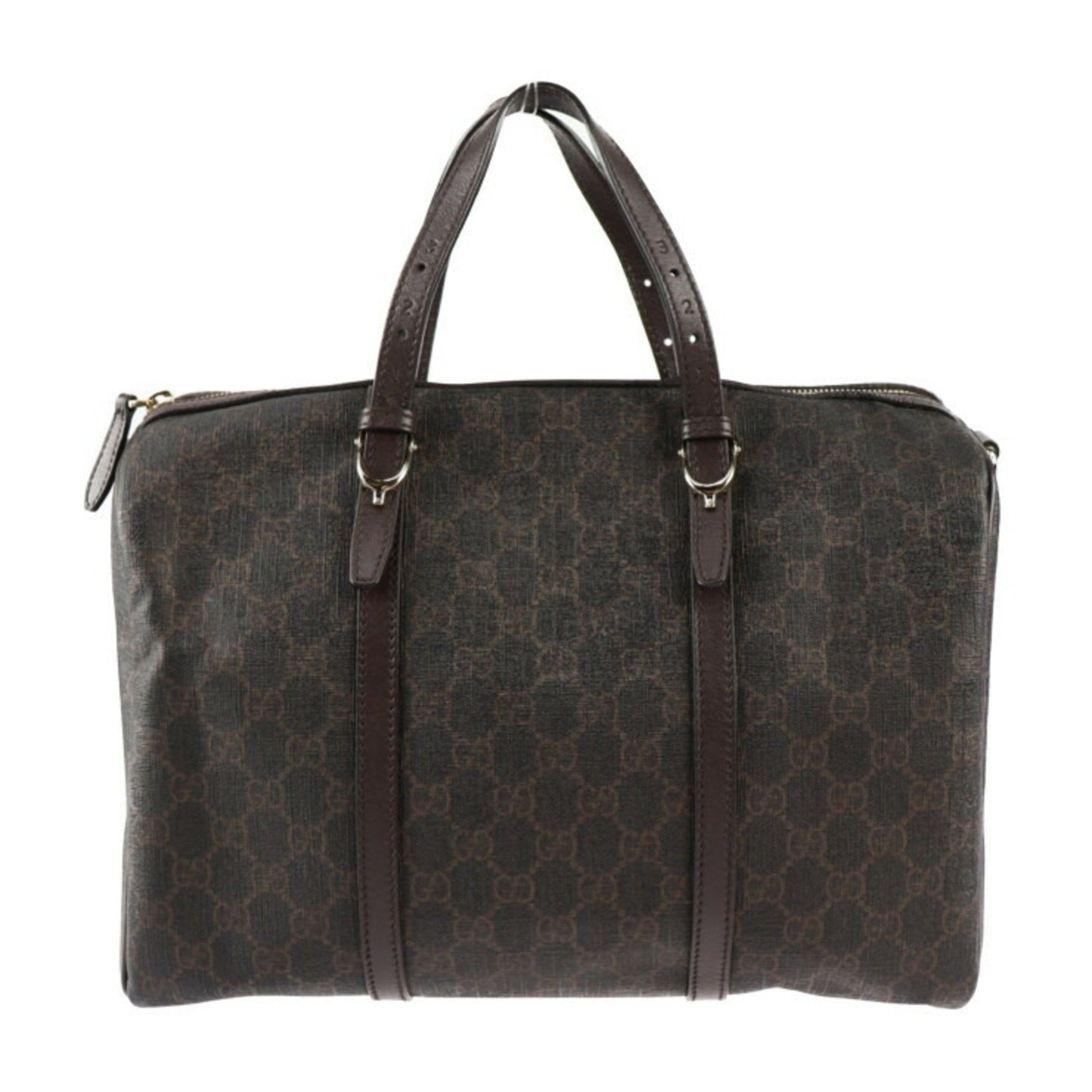 Gucci GG Supreme Brown Canvas Travel Bag